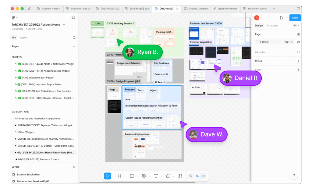 Live design and code sessions with engineers in Figma