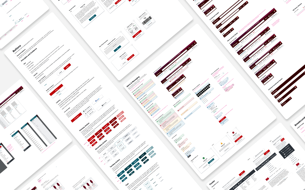 JCPenney UI component documentation artboards