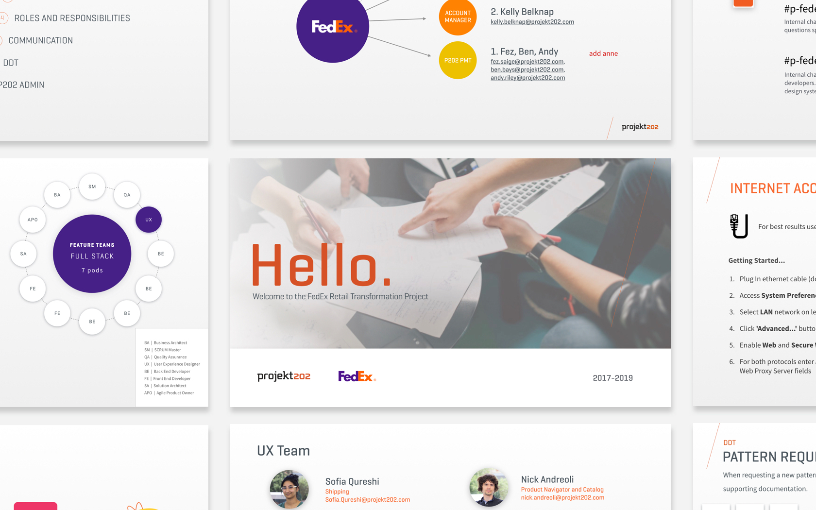 On-boarding deck presentation slide sample