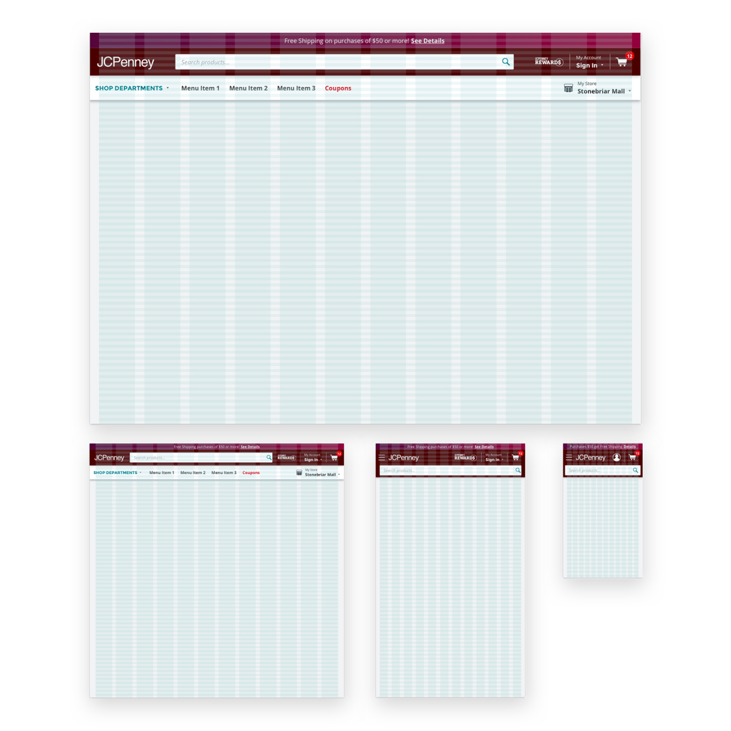 Grid layouts across multiple device widths